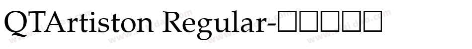 QTArtiston Regular字体转换